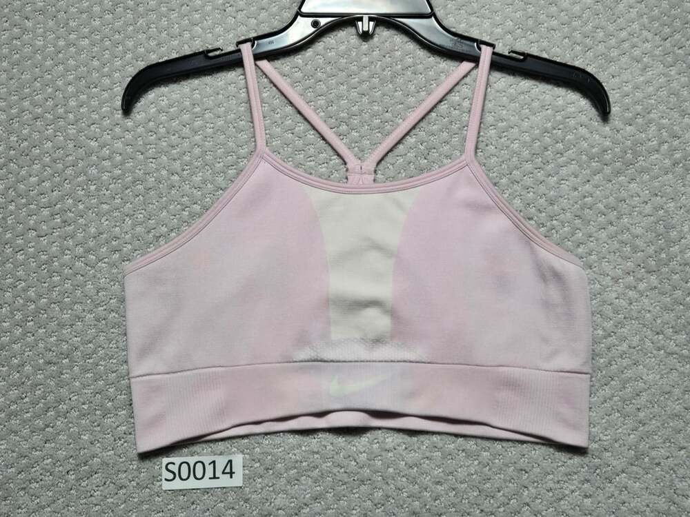Nike Dri-FIT Sports Bra Size XL(+) Pink Athletic Crop Top